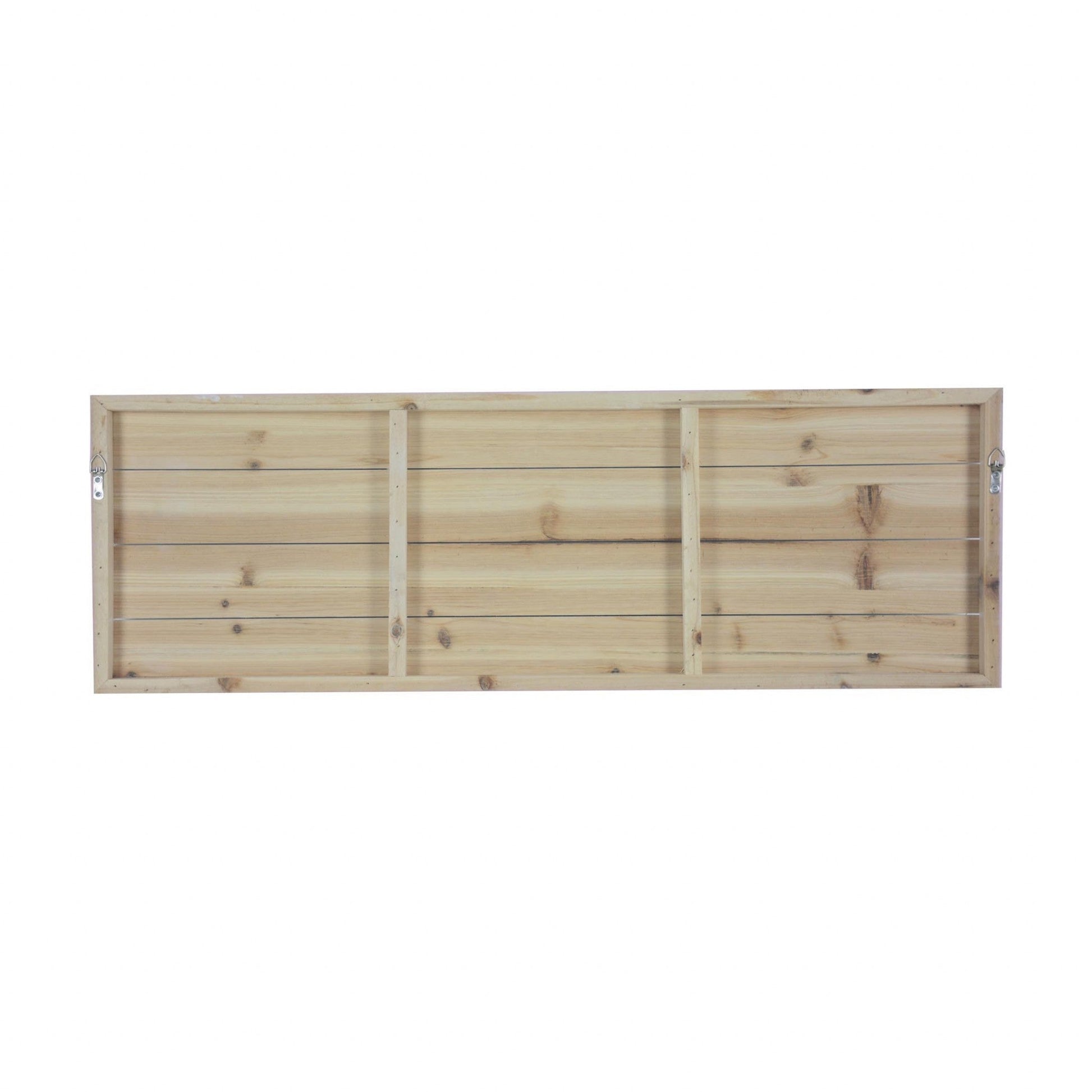 HomeRoots 36" Take a Walk to the Beach Wood Plank Wall Art