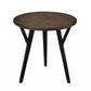 HomeRoots 36" x 36" x 18" 3-Piece Coffee And End Table Set With Oak And Black Finish