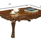 HomeRoots 36' x 54' x 20' Cherry Oak Wood Poly Resin Coffee Table