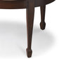 HomeRoots 38" Traditional Oval Coffee Table in Brown Finish