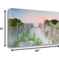 HomeRoots 39" Beach Entrance with Pink Sunset 3 Giclee Wrap Canvas Wall Art