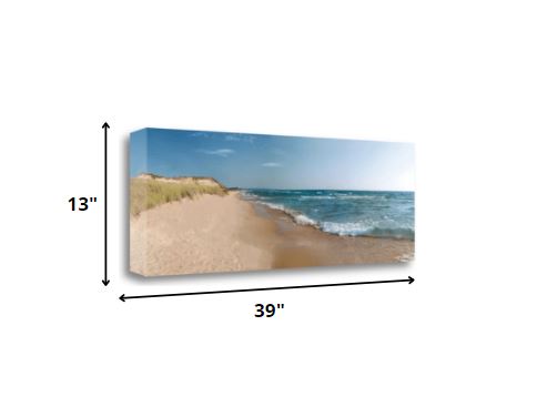 HomeRoots 39" By the Sea Shore Giclee Wrap Canvas Wall Art