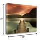HomeRoots 39" Gorgeous Sunset over the Lake Giclee Wrap Canvas Wall Art