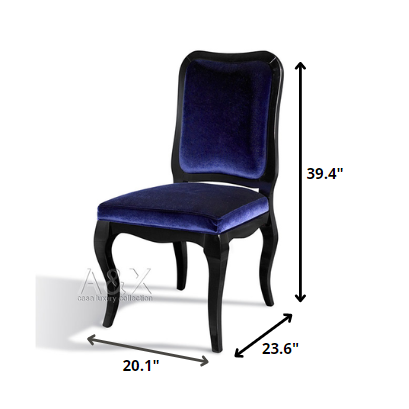 HomeRoots 39.4" Purple Velvet And Wood Side Chairs In Set Of Two