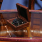 HomeRoots 3.25" x 3.25" x 3.25" Sundial Compass in Wood Box Small