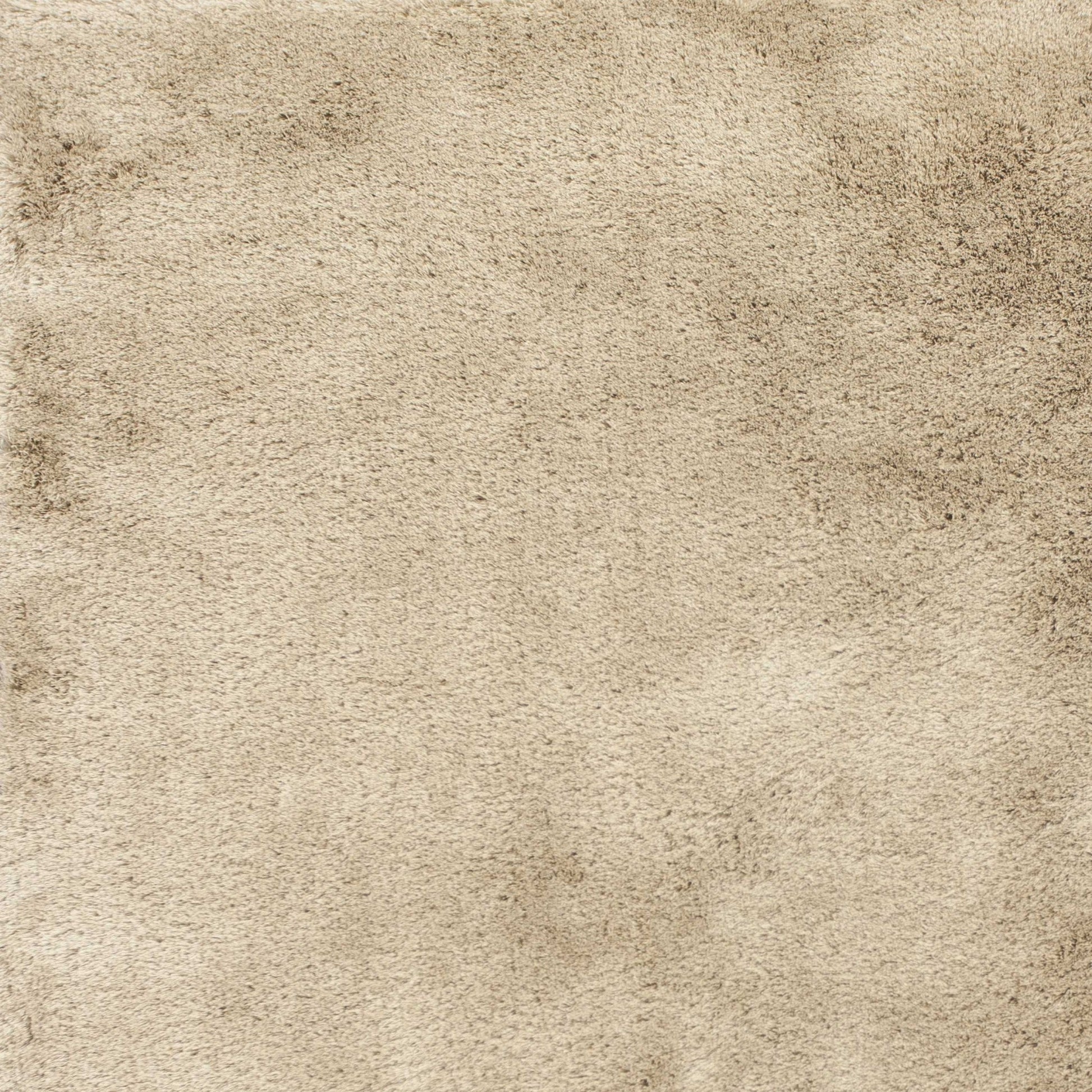 HomeRoots 3.3" x 5.3" UV Treated Polyester Area Rug in Sand Finish