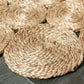 HomeRoots 4’ Round Natural Tan Orbital Area Rug