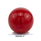 HomeRoots 4' X 4' X 4' Red Aluminum Poppy Sphere