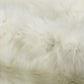 HomeRoots 4' x 5' Polar Bear Faux Hide Area Rug in Off White Finish