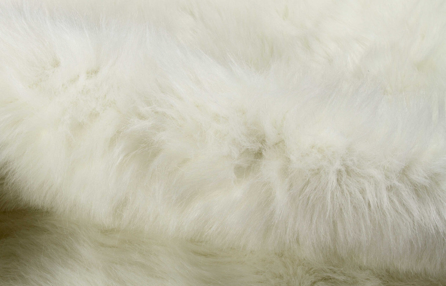 HomeRoots 4' x 5' Polar Bear Faux Hide Area Rug in Off White Finish