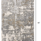 HomeRoots 4' x 6' Beige and Gray Distressed Area Rug