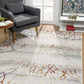 HomeRoots 4' x 6' Gold and Ivory Abstract Branches Area Rug