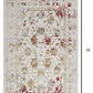 HomeRoots 4' x 6' Gray and Beige Distressed Ornate Area Rug