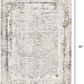 HomeRoots 4' x 6' Gray and Ivory Abstract Distressed Area Rug