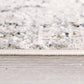 HomeRoots 4' x 6' Gray and Ivory Abstract Distressed Area Rug