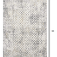 HomeRoots 4' x 6' Gray and Ivory Distressed Area Rug