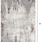 HomeRoots 4' x 6' Gray and Ivory Modern Abstract Area Rug