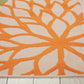 HomeRoots 4’ x 6’ Green Floral Indoor Outdoor Area Rug