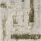 HomeRoots 4' x 6' Green and Ivory Distressed Area Rug