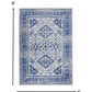 HomeRoots 4' x 6' Ivory and Navy Geometric Area Rug