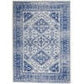 HomeRoots 4' x 6' Ivory and Navy Geometric Area Rug