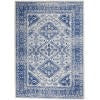 HomeRoots 4' x 6' Ivory and Navy Geometric Area Rug