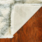 HomeRoots 4' x 6' Ivory or Grey Geometric Triangles Area Rug