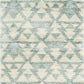HomeRoots 4' x 6' Ivory or Grey Geometric Triangles Area Rug