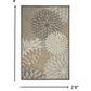 HomeRoots 4’ x 6’ Natural and Gray Indoor Outdoor Area Rug