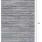 HomeRoots 4' x 6' Navy Blue Decorative Stripes Area Rug
