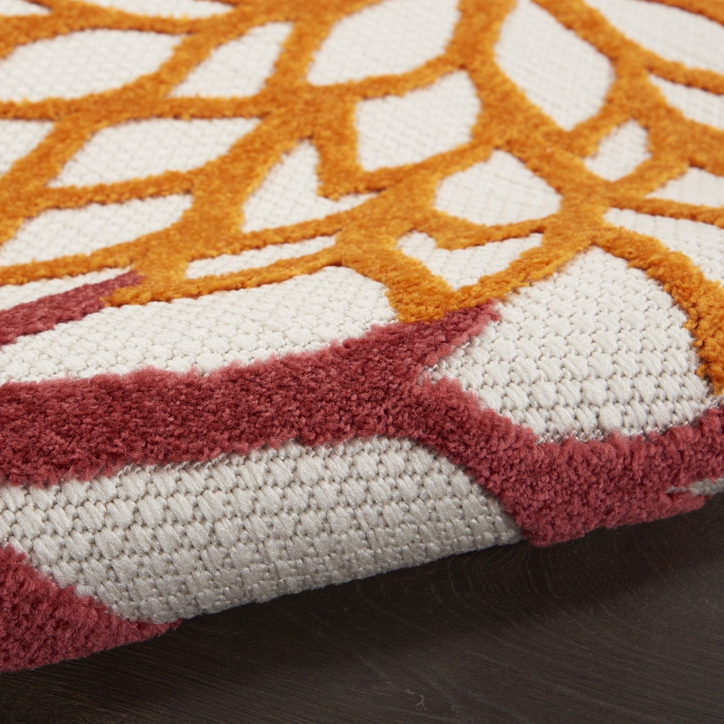 HomeRoots 4' x 6' Red Warm Harvest Indoor Outdoor Area Rug