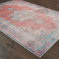 HomeRoots 4' x 6' Red and Blue Oriental Area Rug