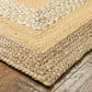 HomeRoots 4' x 6' Tan and Beige Bordered Area Rug