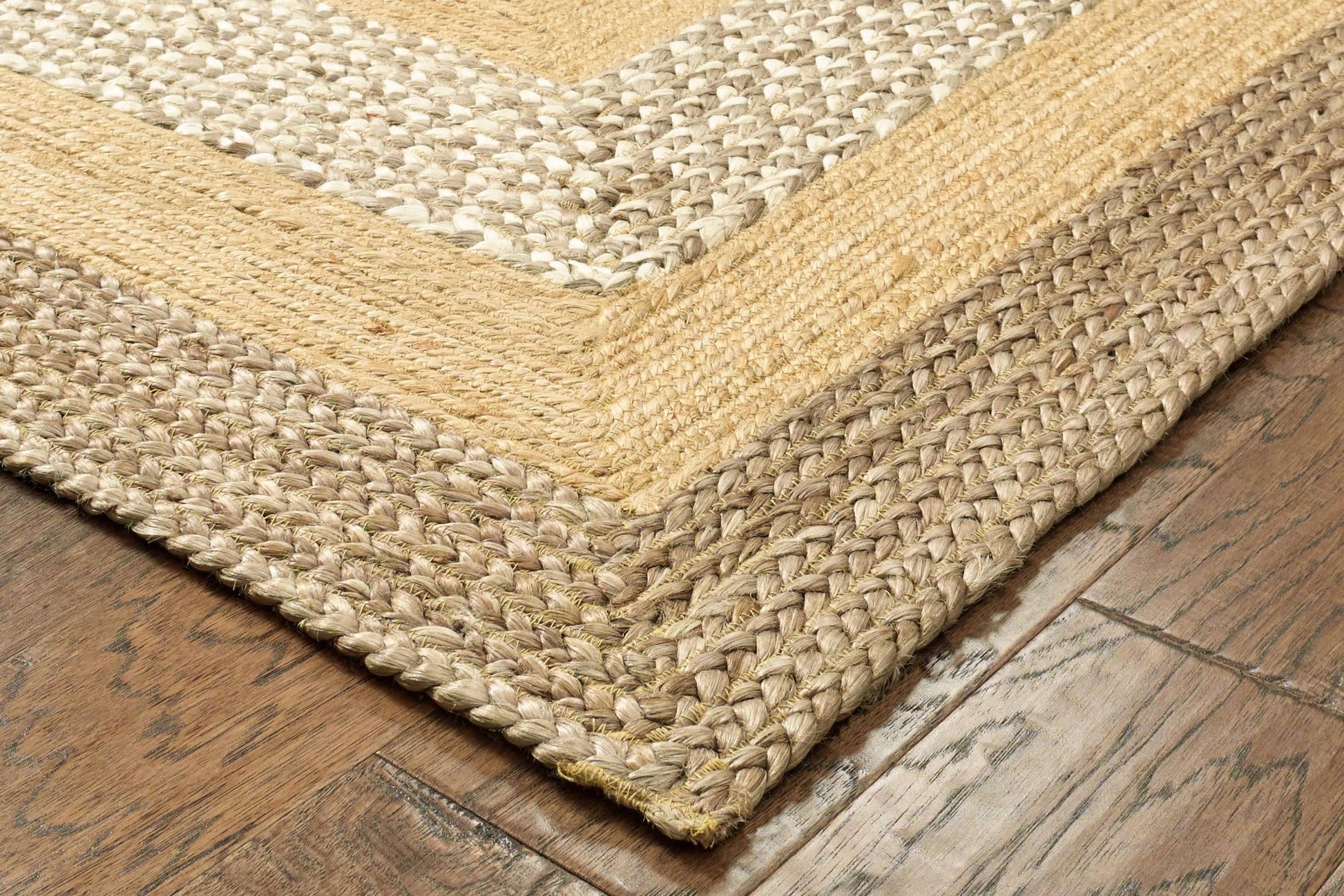 HomeRoots 4' x 6' Tan and Beige Bordered Area Rug
