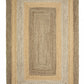 HomeRoots 4' x 6' Tan and Beige Bordered Area Rug