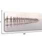 HomeRoots 40" Old Fishing Pier Over Tranquil Waters Giclee Wrap Canvas Wall Art