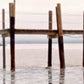 HomeRoots 40" Old Fishing Pier Over Tranquil Waters Giclee Wrap Canvas Wall Art