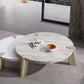 HomeRoots 40 x 40 x 13 Matte White Finish Coffee Table