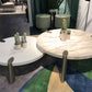 HomeRoots 40 x 40 x 13 Matte White Finish Coffee Table