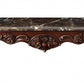 HomeRoots 40' x 71' x 20' Marble Walnut Wood Coffee Table