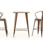 HomeRoots 41" Copper and Wood Bar Table