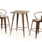 HomeRoots 41" Copper and Wood Bar Table