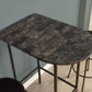 HomeRoots 41" End Table With Black and Gray Finish