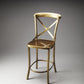 HomeRoots 42" Bar Stool in Antique Gold Finish