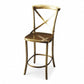 HomeRoots 42" Bar Stool in Antique Gold Finish