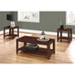 HomeRoots 42" Brown Coffee Table in Set Of 3