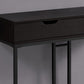 HomeRoots 42" Frame Console Table in Brown and Black Finish