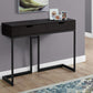 HomeRoots 42" Frame Console Table in Brown and Black Finish