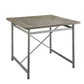 HomeRoots 42" x 42" x 36" Gray Oak And Sandy Gray Counter Height Table