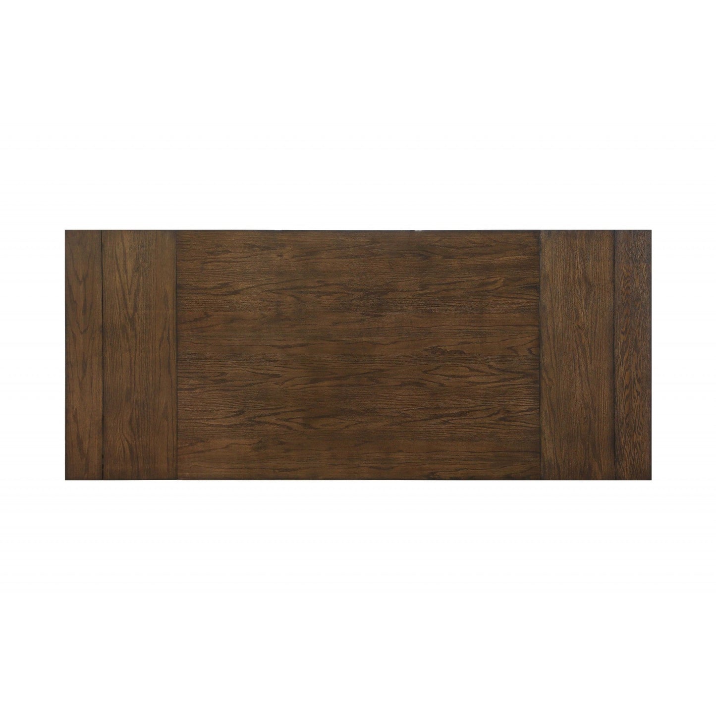 HomeRoots 42" x 96" x 30" Wood Dining Table in Dark Oak Finish